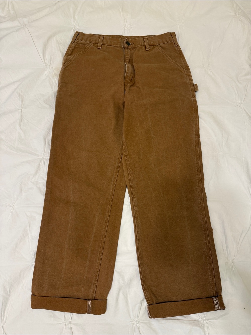 Carhartt Men's Canvas Pants in Brown